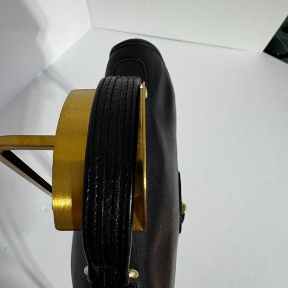 VINTAGE COACH Station Shoulder Crossbody Iconic black leather Classic Coach - Picture 12 of 14